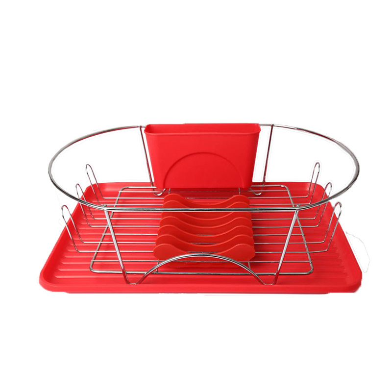 Two Tier Dish Rack, 12.5" H x 17" W x 5.5" D