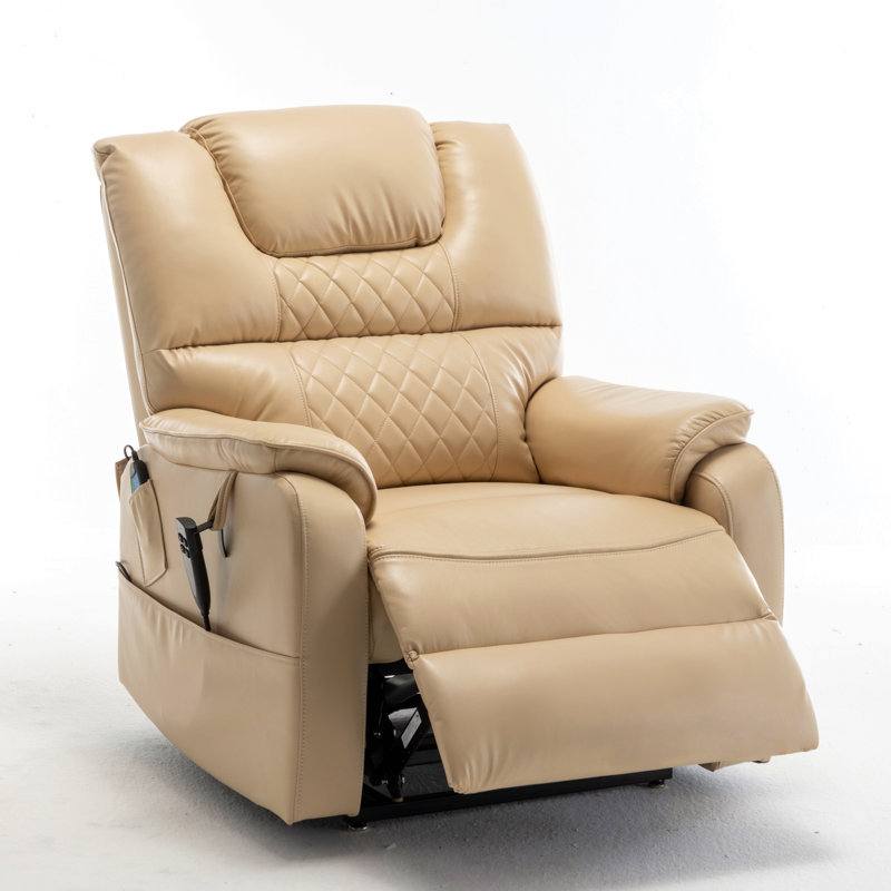 Power Lift Assist Recliner Chair, Beige