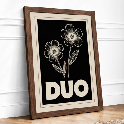 Duo Blooms Botanical - Framed Print