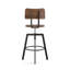 Tabouret pivotant en bois massif Buth-762607054