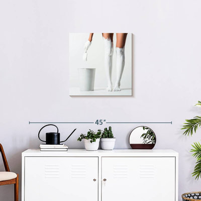 Pieds de Senne peints en blanc