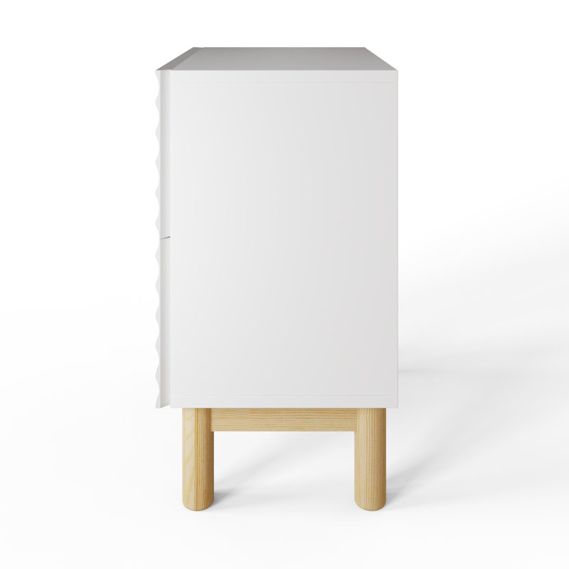 Taeshia 40cm W Manufactured Wood Bedside Table