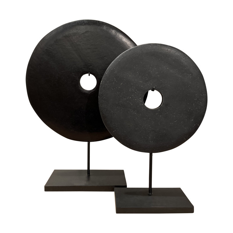 Jamielea Landscape & Nature Statue, Black Marble, 22" H x 16" W x 3" D