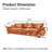 Modular Sectional Sofa, Sailing Design Sofa with Storage, Removable Backrest, Modern Deep Seat Sofa with Throw Pillows for Living Room Bedroom Apartment-770991609