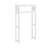 Hembree 3 Pc Bathroom Set With Over Toilet Shelf, Hamper And Floor Cabinet