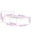 With LED Strip Lights With Headboard Solid Pine Wood-1210906020-1210906045