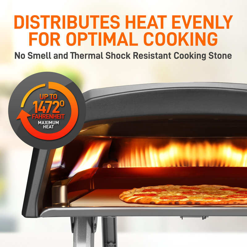 NutriChef Beige Thermal Shock Resistant Pizza Stone