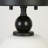 Jonny 1- Light Dimmable Black Semi Flush Mount-872543617