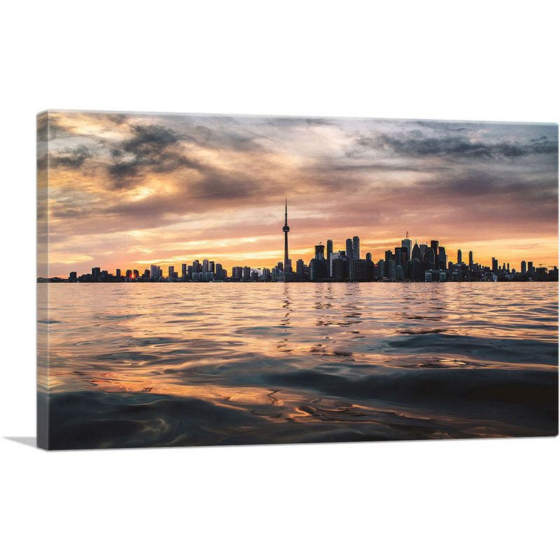 " Toronto Canada Skyline ", 12" H x 18" W x 0.75" D