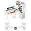 L-Shaped Metal Base Computer Desk-1071113414
