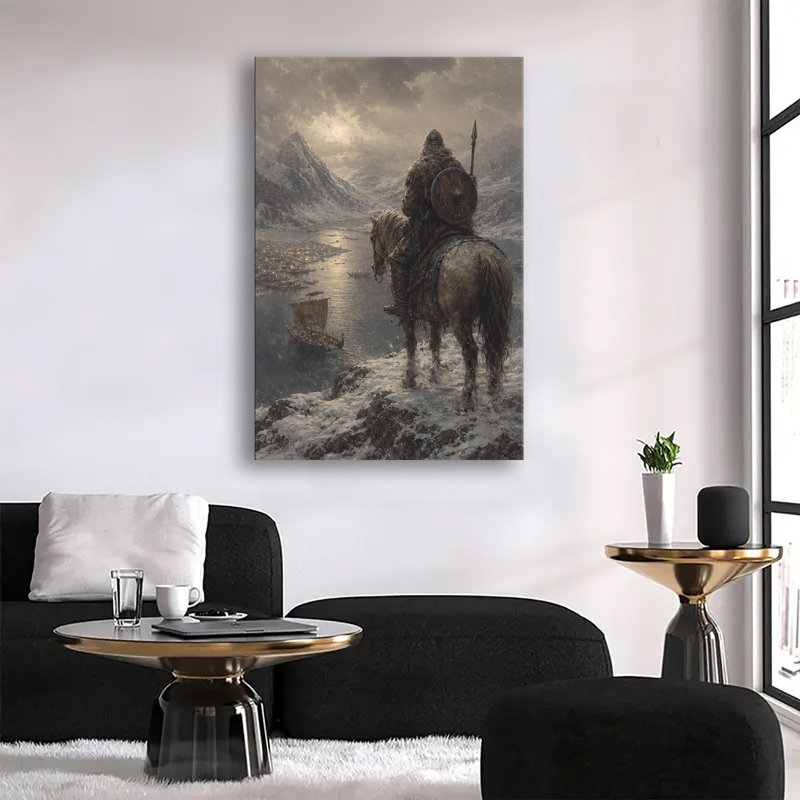 Art mural, toile Viking, 20 x 30 po