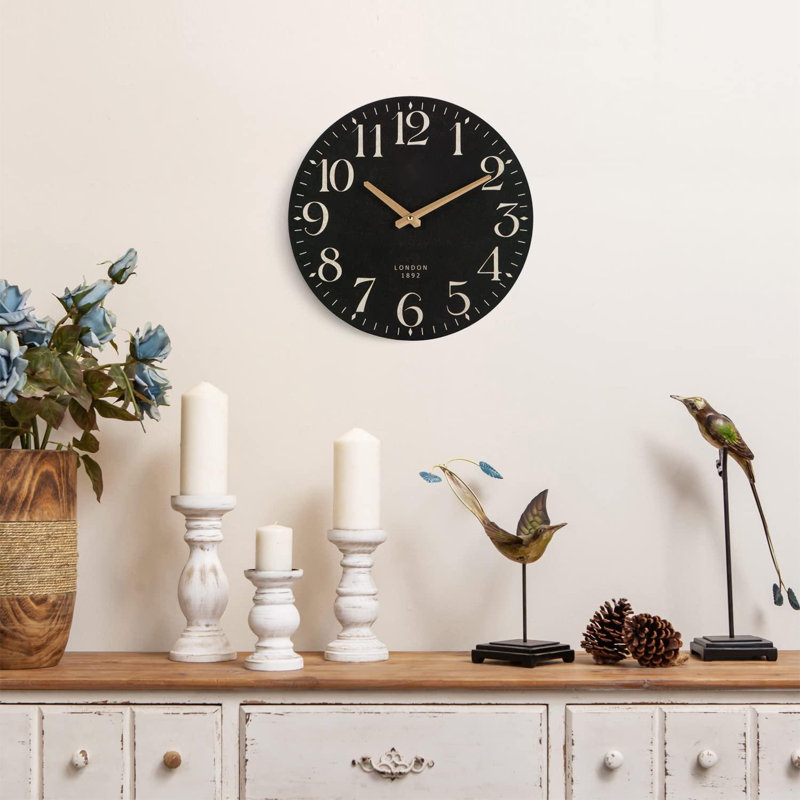 Horloge murale en bois manufacturé Jasahd