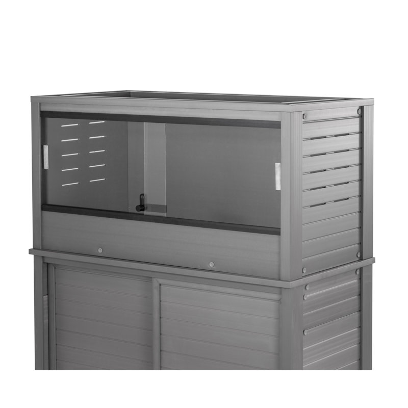 Enclos moyen pour reptiles Mojave, gris