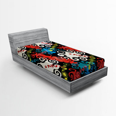 Microfiber Abstract Fitted Sheet