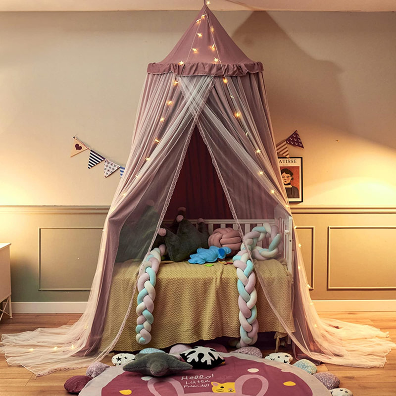 Adiyan Polyester Bed Canopy, Red