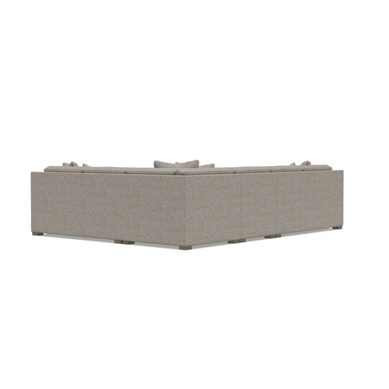 Kelsey Sectional, Tan Polyester