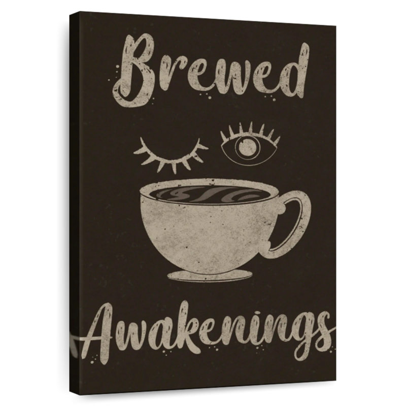 Brewed Awakenings, 51" H x 34" W