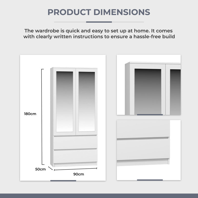 Jenness 2 Door Wardrobe