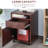 Mobile Storage Cabinet, Drawer, Printer Stand - Brown