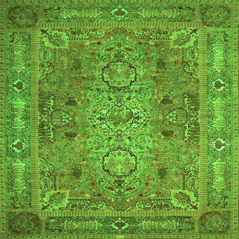 Tapis vert traditionnel Traditional 29, Carré 4 pi