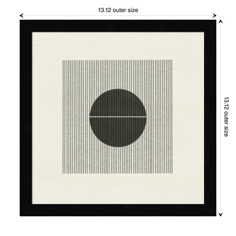 Paper Object No 5 by The Miuus Studio, 13" H x 13" W x 1" D, Black