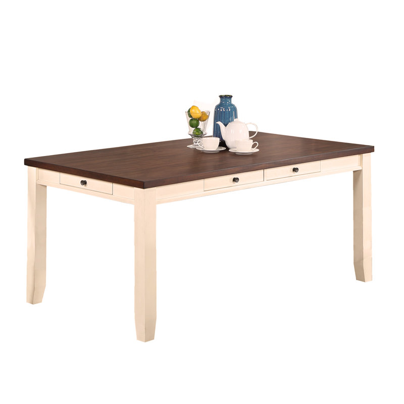 Table de salle à manger 6 pièces avec tiroirs 4 chaises d'appoint Luxury