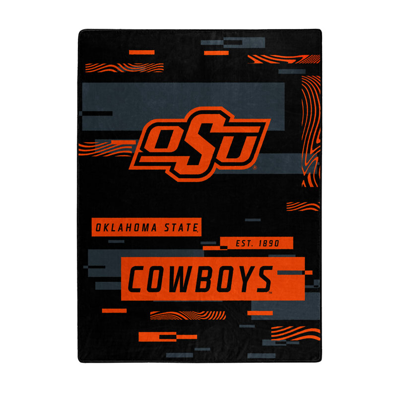 Throw Blanket, Black/Orange, Oklahoma State Cowboys