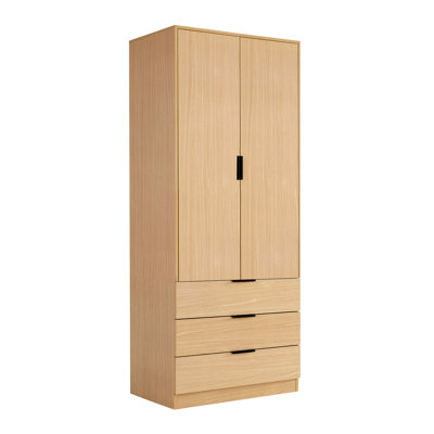 Phoenix 2 Door 3 Drawer Hanging Rail Bedroom Storage Wardrobe