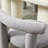 Modern Sherpa Dining Chairs With Curved Back, Armless Accent Side Chair For Dining Room/Living Room-206095882