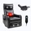 Fauteuil inclinable manuel en faux cuir avec massage à la chaleur et fauteuil pivotant pour le salon-1321658703