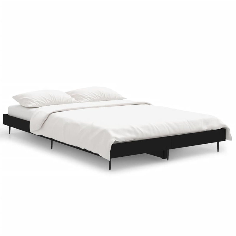 Loginov Bed Frame, Black, 120 x 190cm