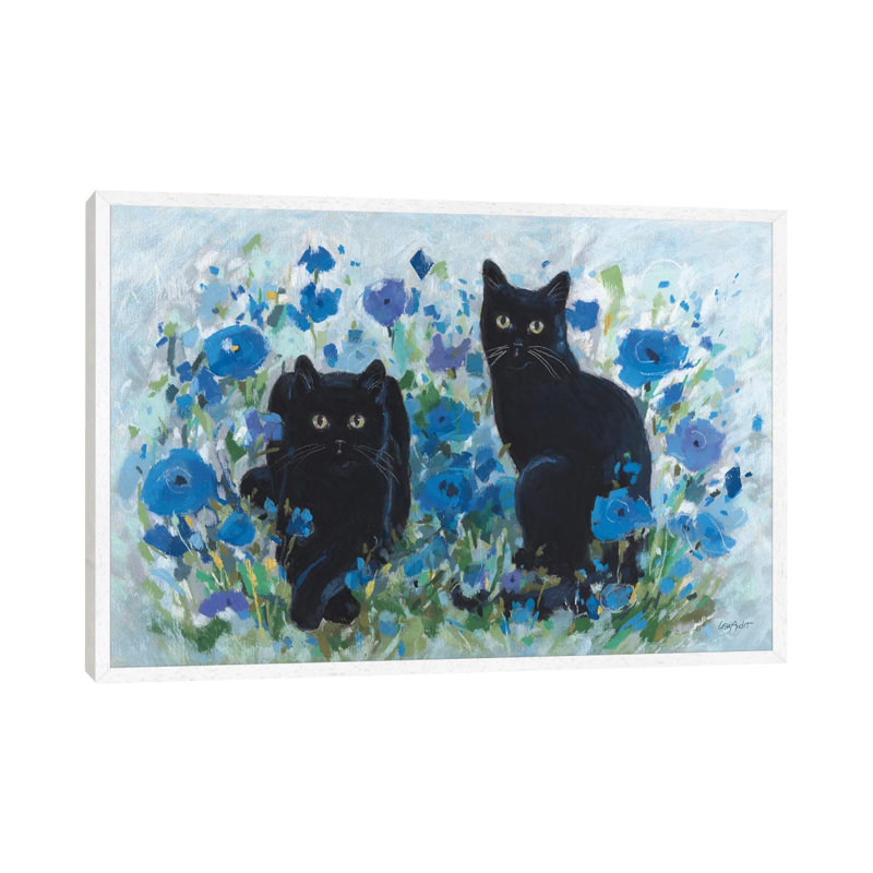 Blueming XII by Lisa Audit - Painting on Canvas, White Framed, 45.72cm H x 66.04cm W x 3.81cm D