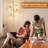 Golden Floor Lamp In Living Room