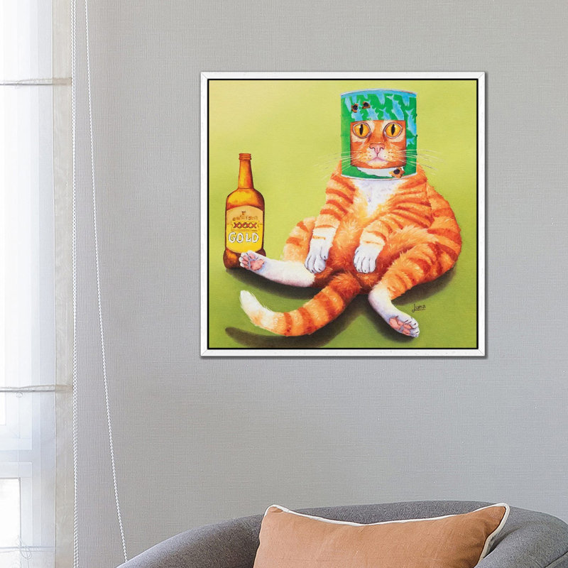 Cactus Party No.4 by Lisa Frances Judd - Wrapped Canvas Gallery-Wrapped Canvas Giclée, 45.72 cm H x 45.72 cm W, White Framed