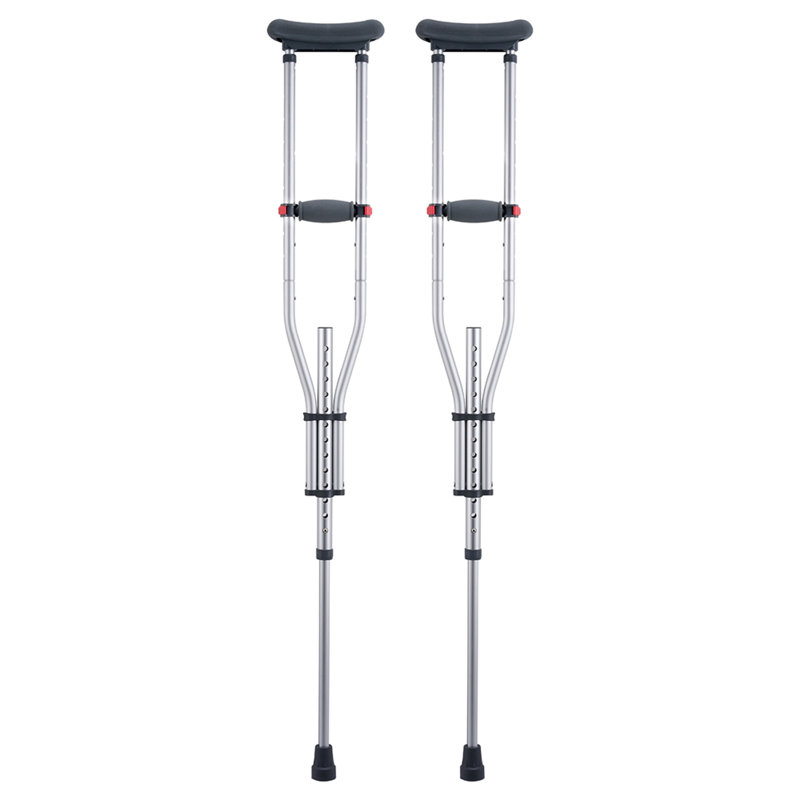 Underarm Crutches 13-Level Height Adjustable Under Arm Walking Crutches