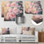 Pivoines par les fermes brise-vent - pivoines, impression sur métal-323389272