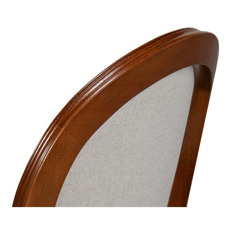 Hugo Upholstered Dining Chair, Brown