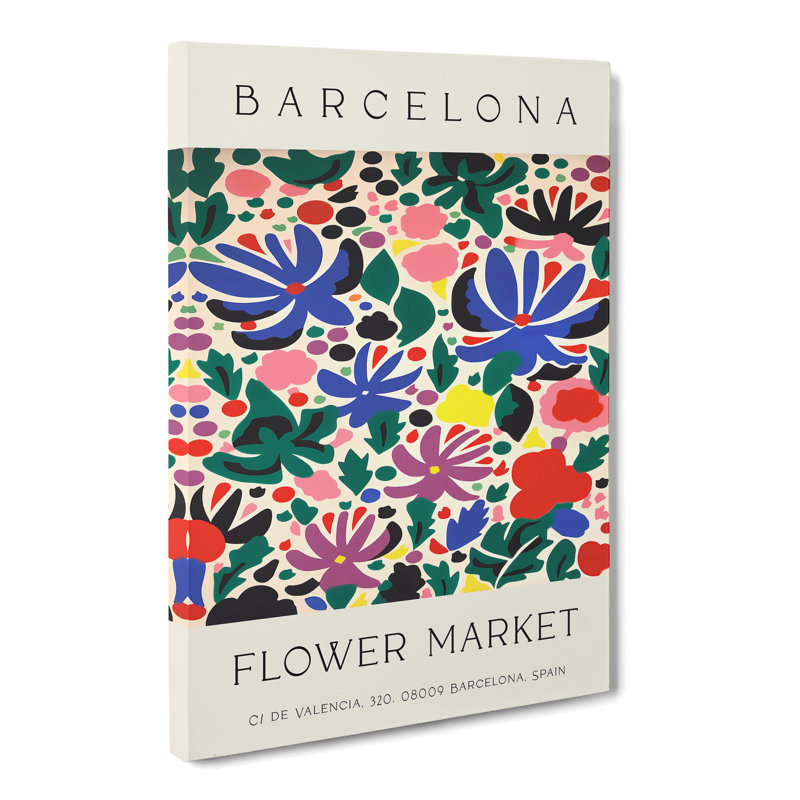 Flower Market Exhibition Barcelona No.3 - Wrapped Canvas, 50cm H x 35cm W x 3cm D