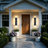 2 Packs Outdoor Wall Sconces Black Hardwired Integrated LED Ponce-10366919