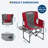 2 PCS Oversized Camping Directors Chair, Portable Folding Lawn Chairs for Adults Heavy Duty with Side Table, Outdoor Foldable Camp Chair with Pocket for Beach, Fishing, Picnic, Outdoor Foldable Camp C-809043173