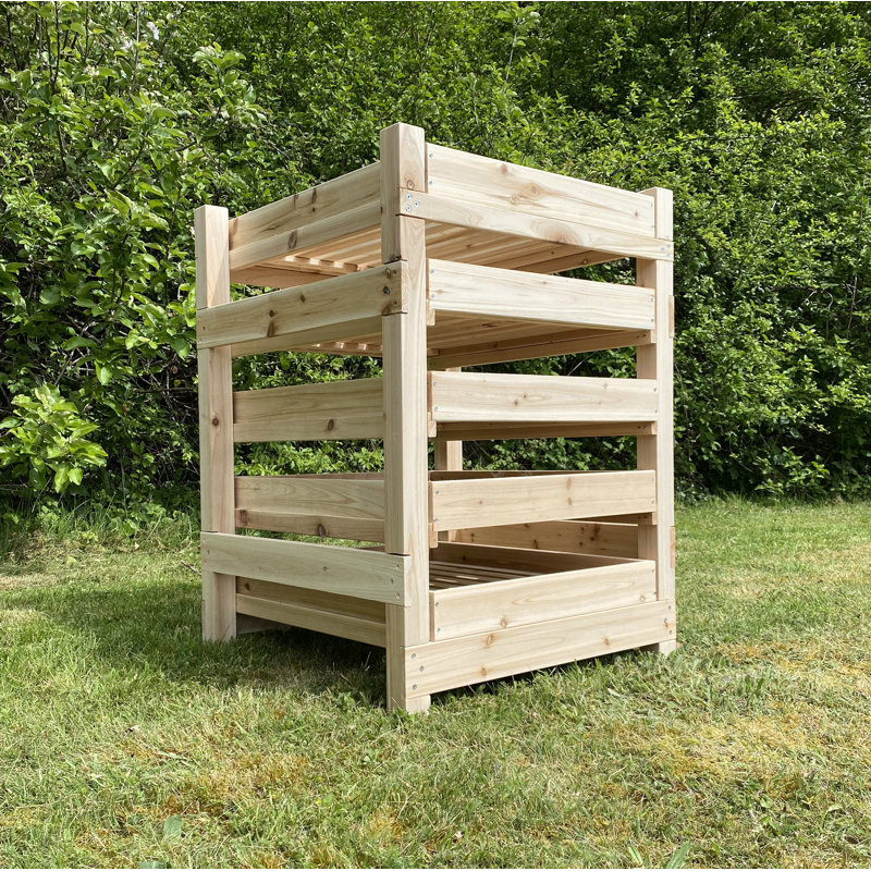 Whisnant 60cm W Solid Wood Shelving Unit