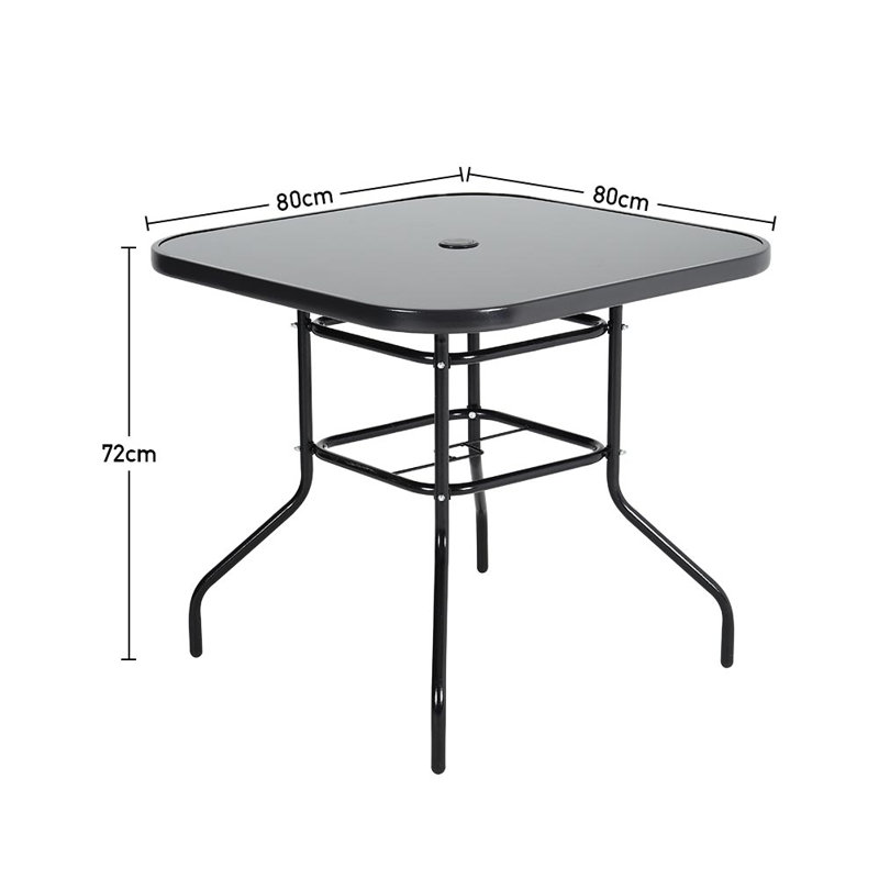 Sandra 4 - Person Patio Dining Set with Square Table