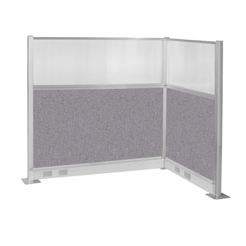 Armoire électrique pré-configurée, Gris nuageux / blanc
