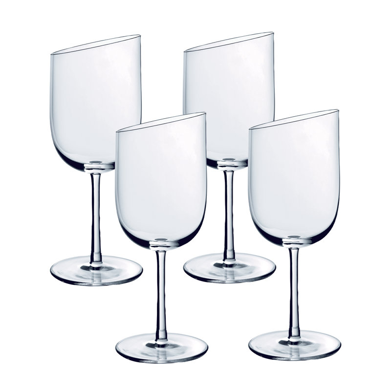 Villeroy & Boch NewMoon Set/4 Lead Free Crystal All Purpose Wine Glass, 13.5