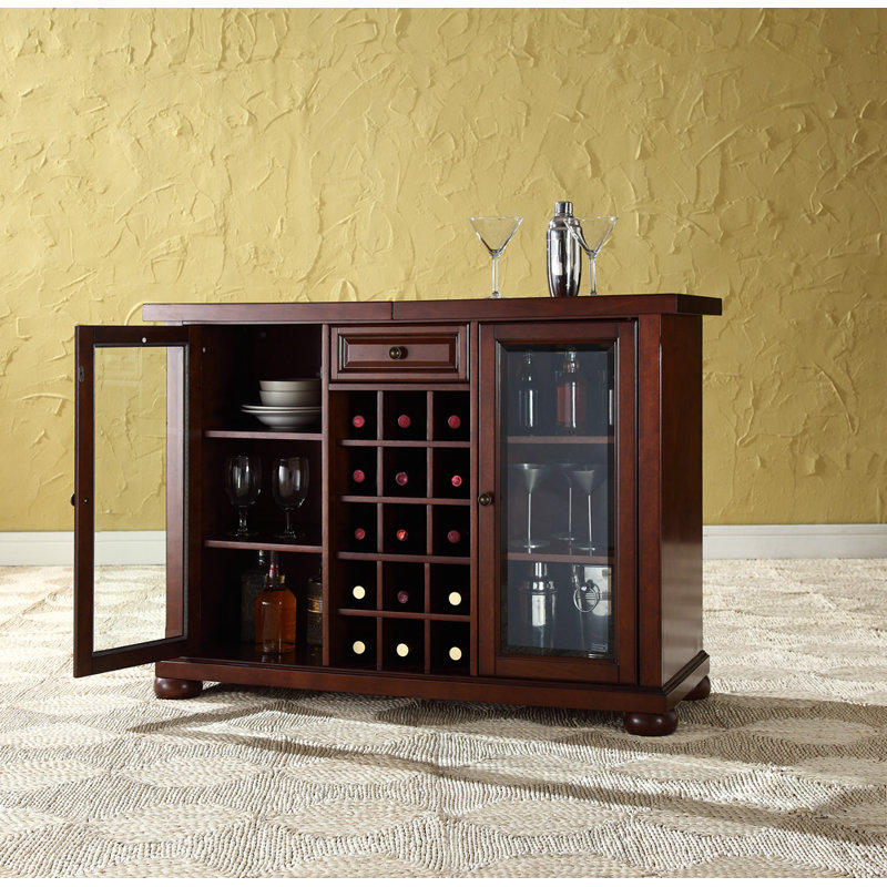 Armoire de bar Hedon, Acajou rétro