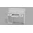 Jaquai Rectangle White Reception Desk with Filing Cabinet with Power Outlet