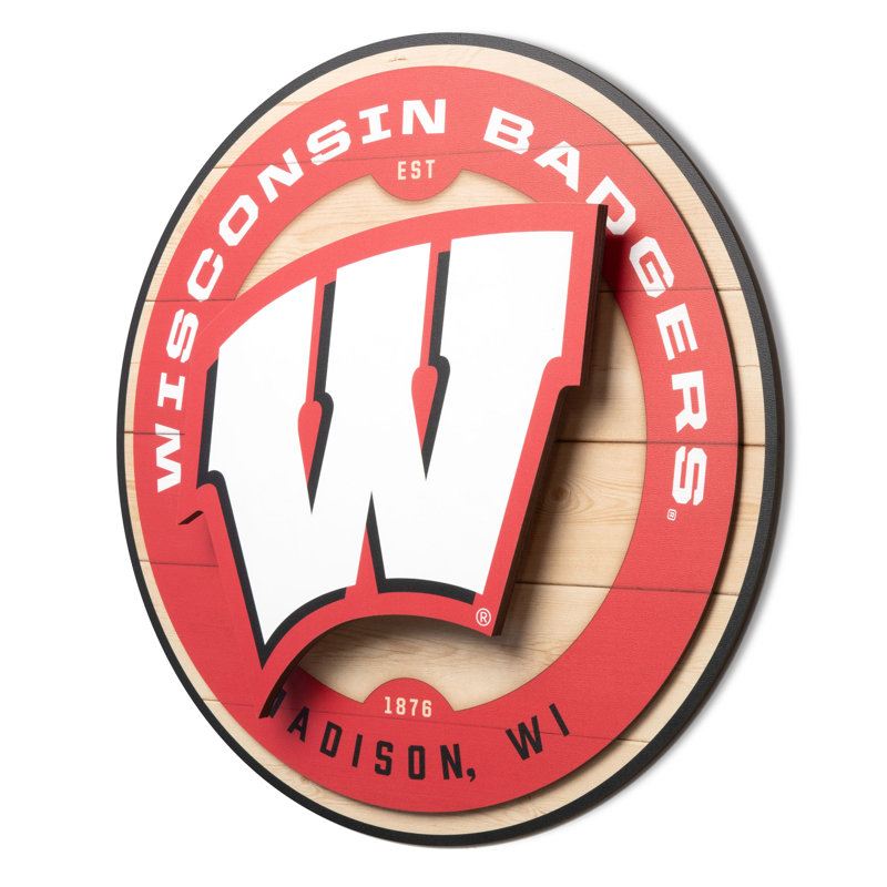 NCAA Wisconsin Badgers 3DX Circle Wall Art