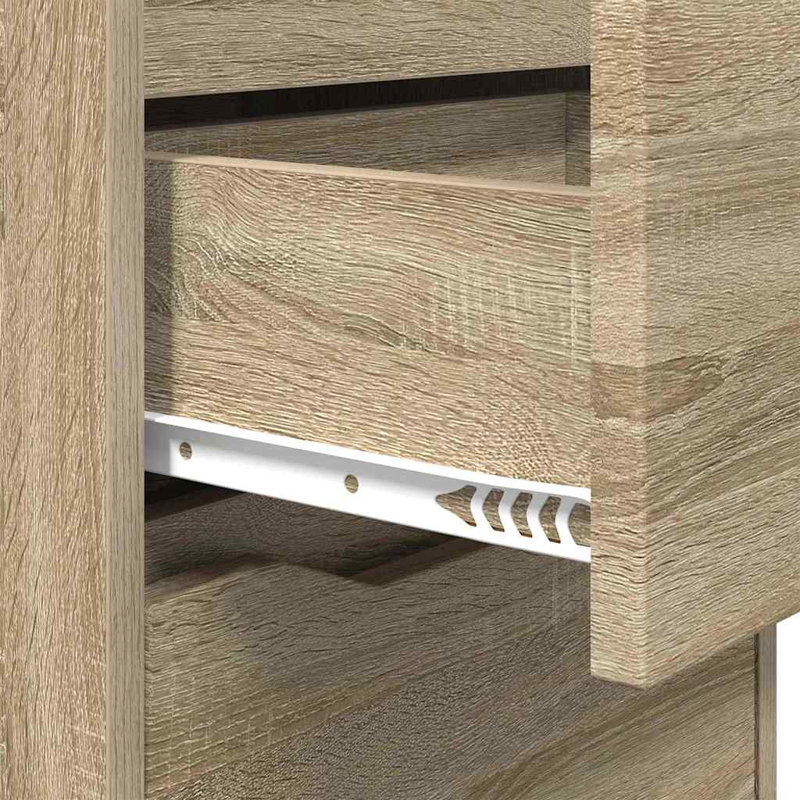 40cm W Manufactured Wood Bedside Table, Sonoma Oak