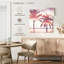 Harnek, paysage de plage, palmiers, rose, mauve-109204377