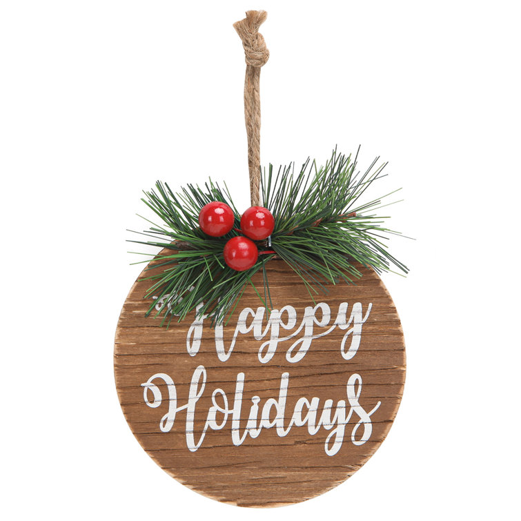 The Holiday Aisle® Wood Ball Ornament & Reviews